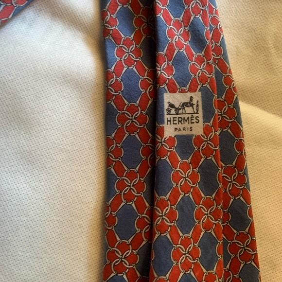 Vintage Hermes silk tie - Picture 1 of 5